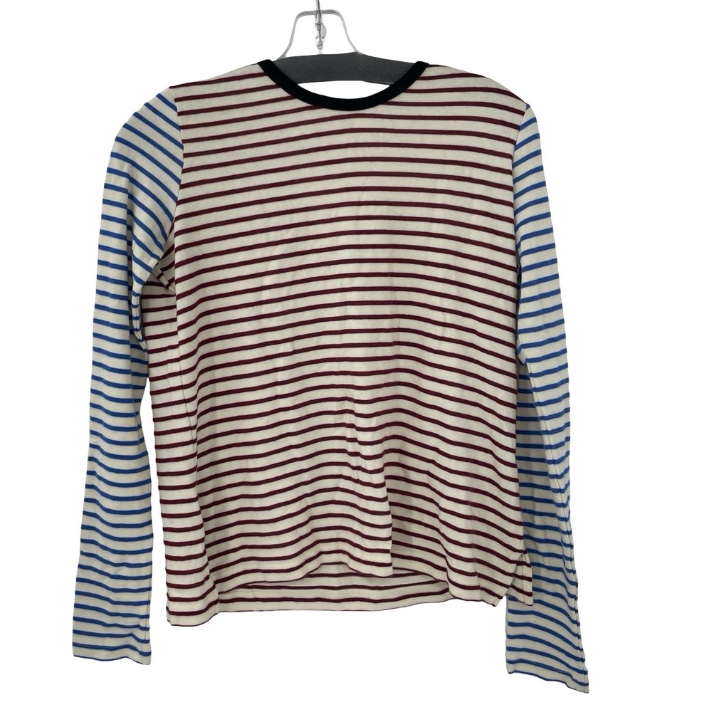 The Lady & The Sailor Women's Top Striped Ivory Cotton Size 2